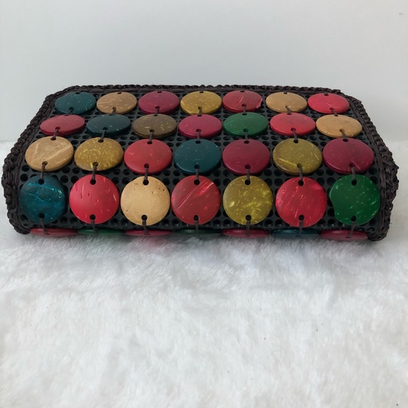 Pouch-Double Zip Pockets, Multi Colored - Picture 3 of 6